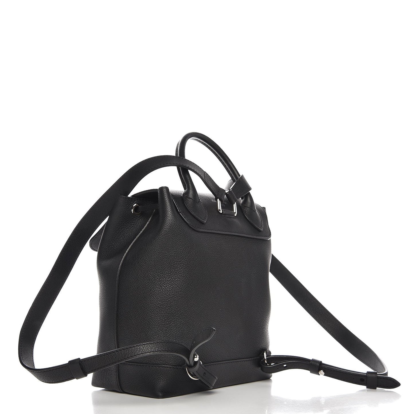 Calfskin Lockme Backpack Black