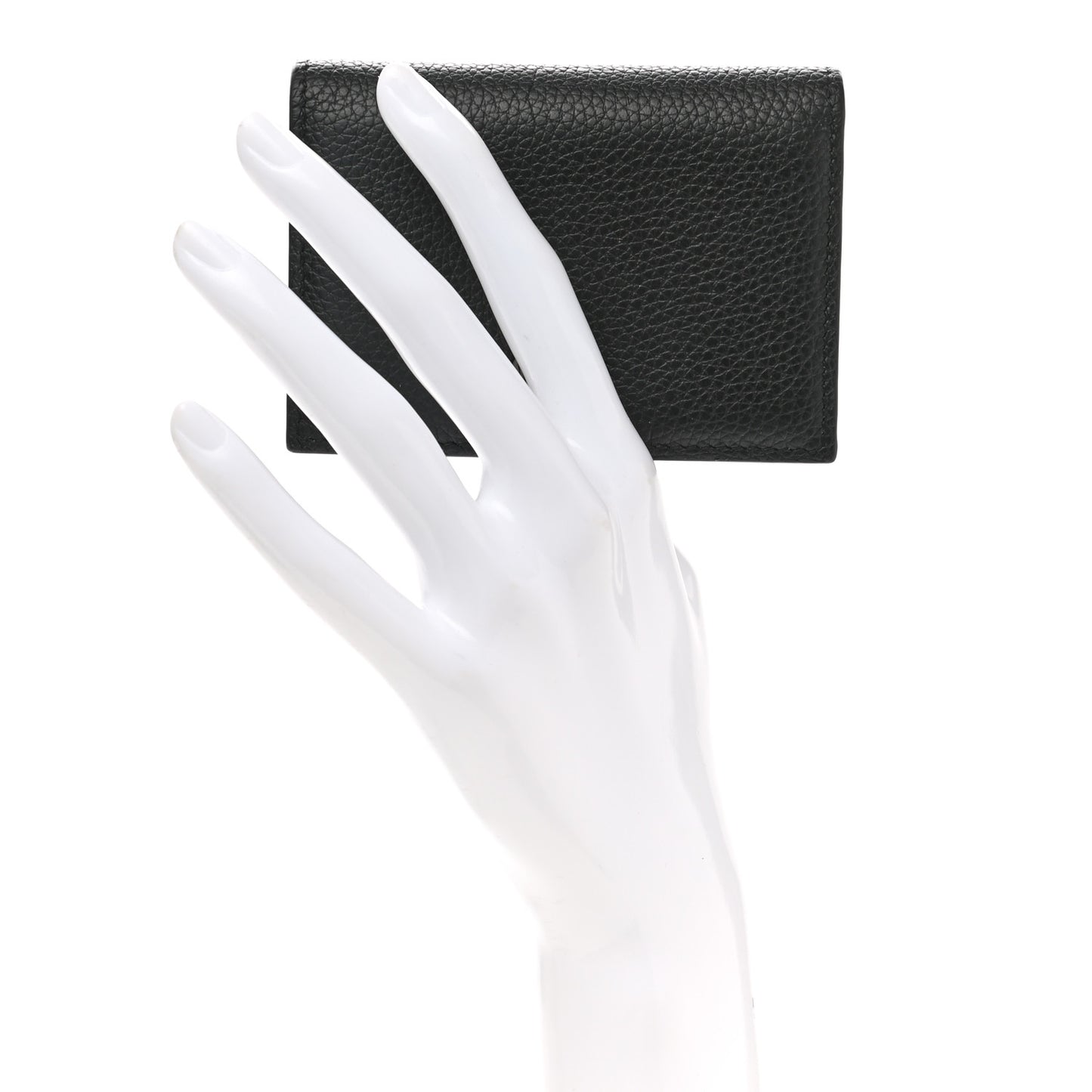Grained Calfskin CD Icon Wallet Black