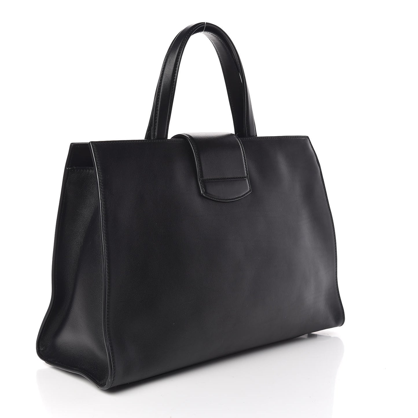 Calfskin Web Stripe Large Dionysus Tote Bag Black