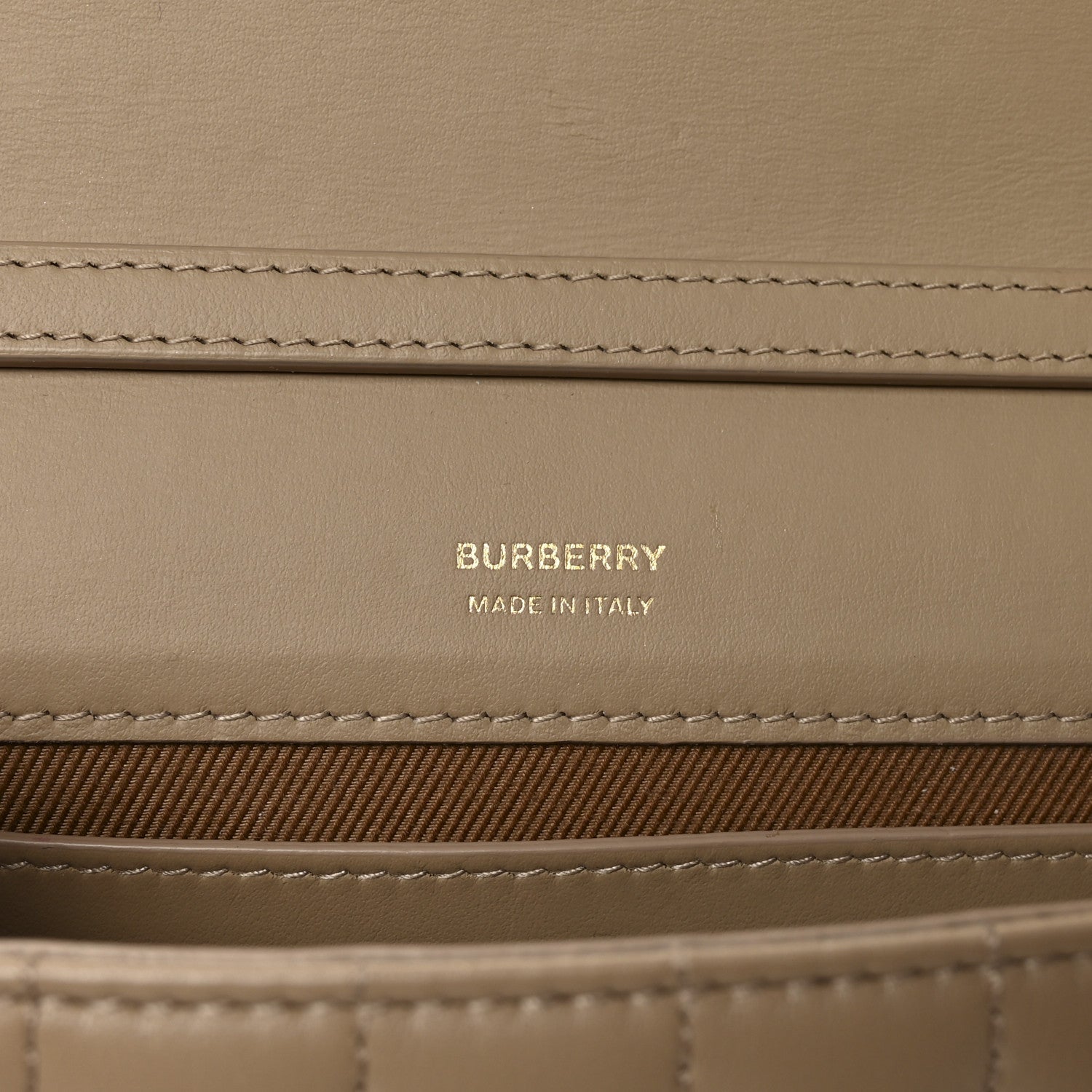 Burberry Lambskin Quilted Lola Clutch On Chain Beige 6 of 9