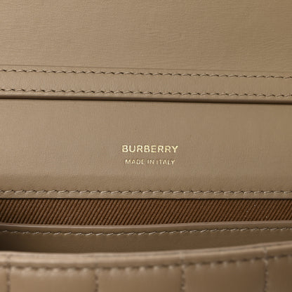 Burberry Lambskin Quilted Lola Clutch On Chain Beige 6 of 9