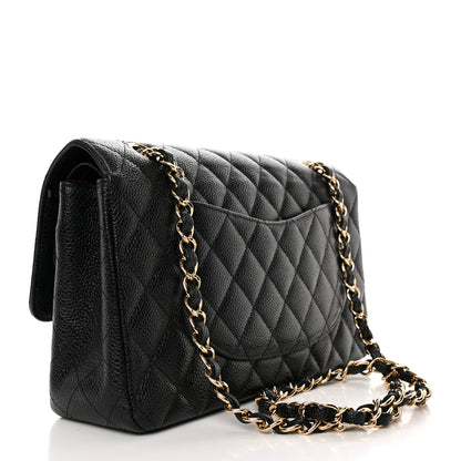 Chanel Caviar Quilted Medium Double Flap Black 3 of 16