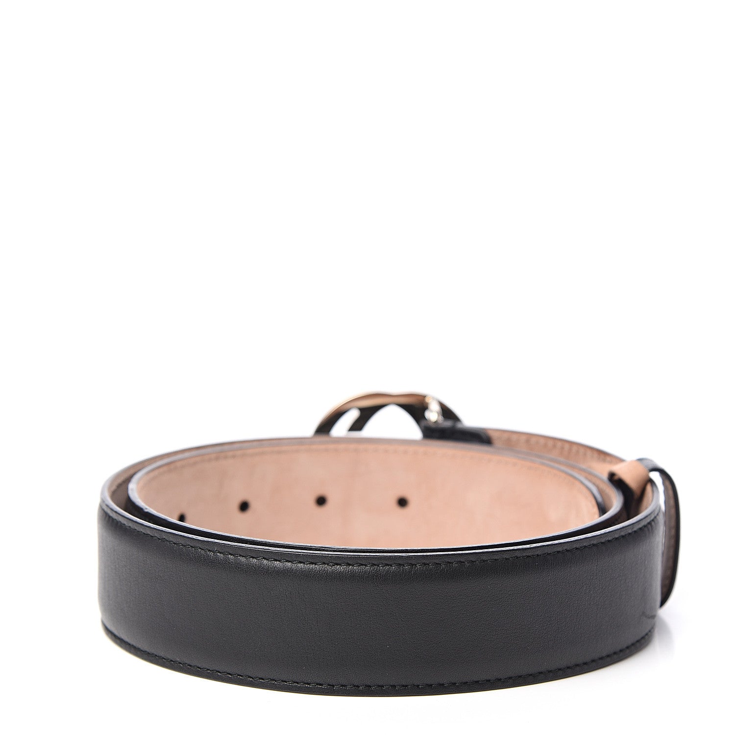 Gucci Calfskin Interlocking G 37mm Belt 85 34 Black 2 of 9