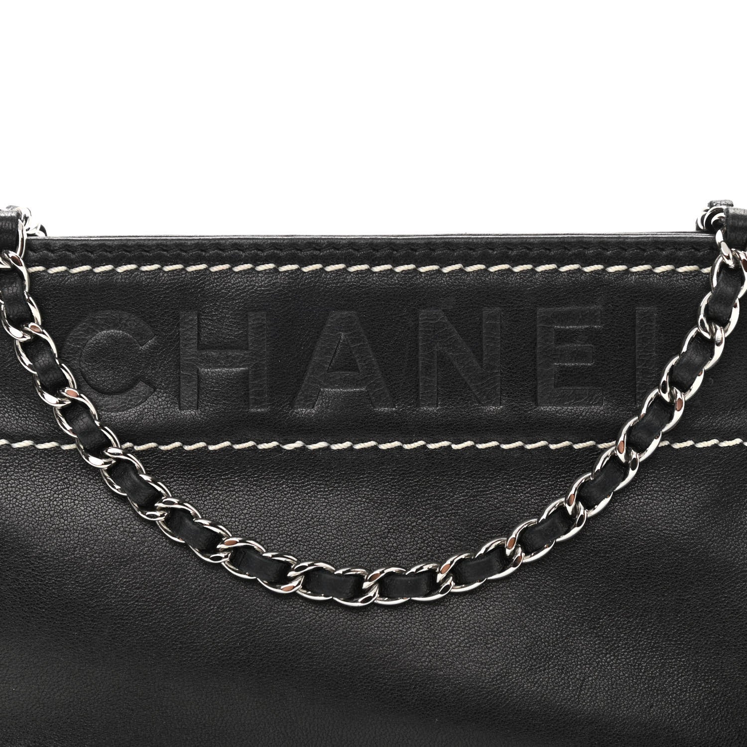 Chanel Lambskin Lax Pochette Black 8 of 12