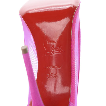 Christian Louboutin Veau Velours Rete Galativi 100 Pumps 35.5 Diva 7 of 12
