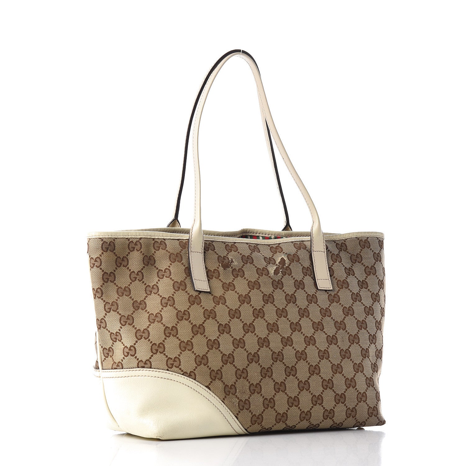 Gucci Monogram Medium New Britt Tote Off White 2 of 11