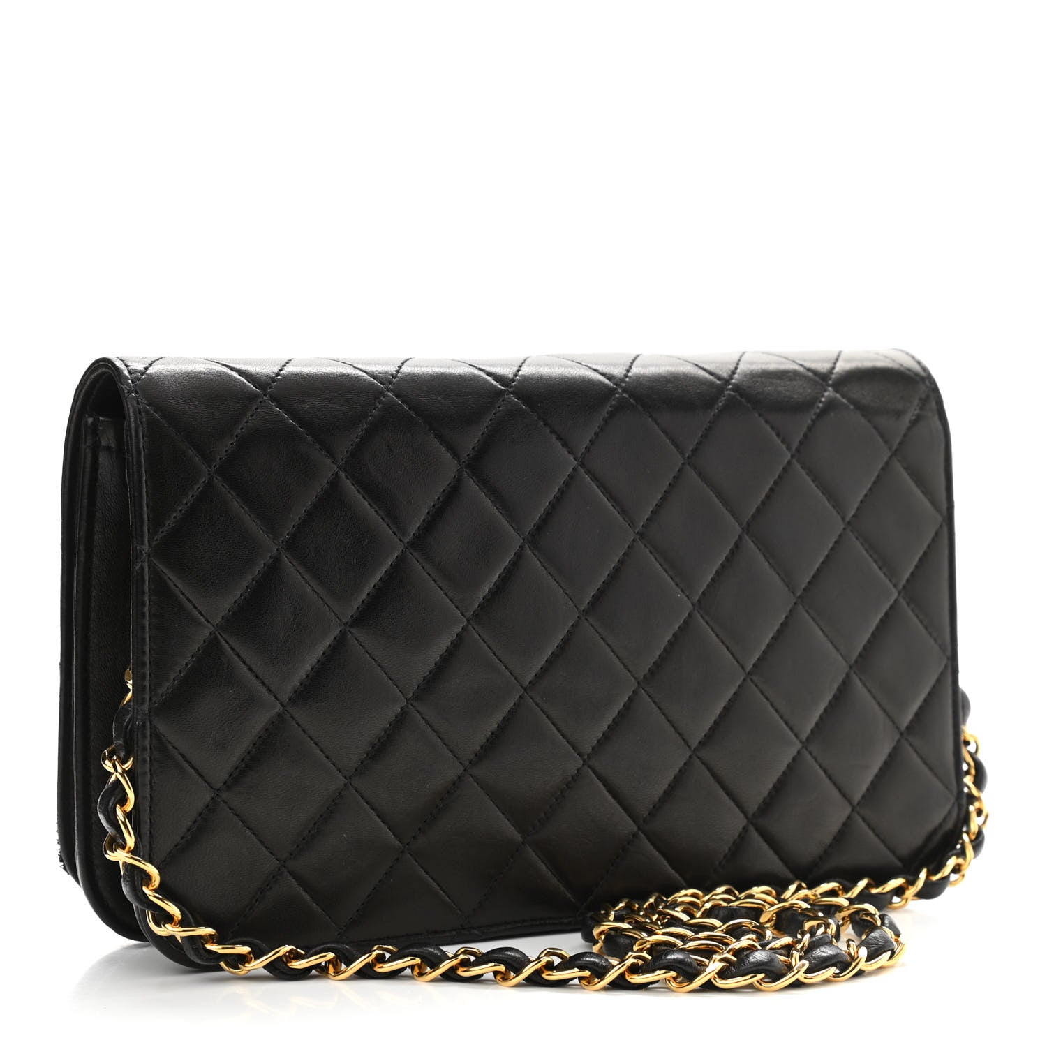 Chanel Lambskin Quilted Small Single Flap Black 2 of 12