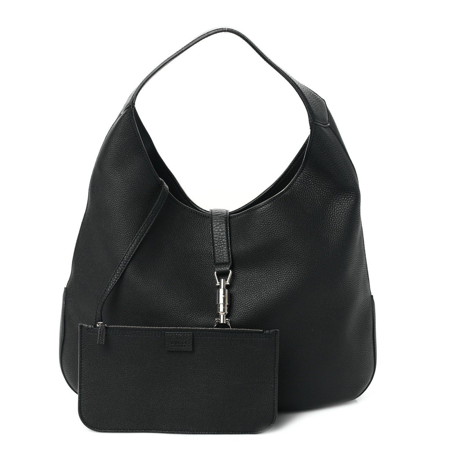 Gucci Soft Grained Calfskin Large Jackie Hobo Black 3 of 10