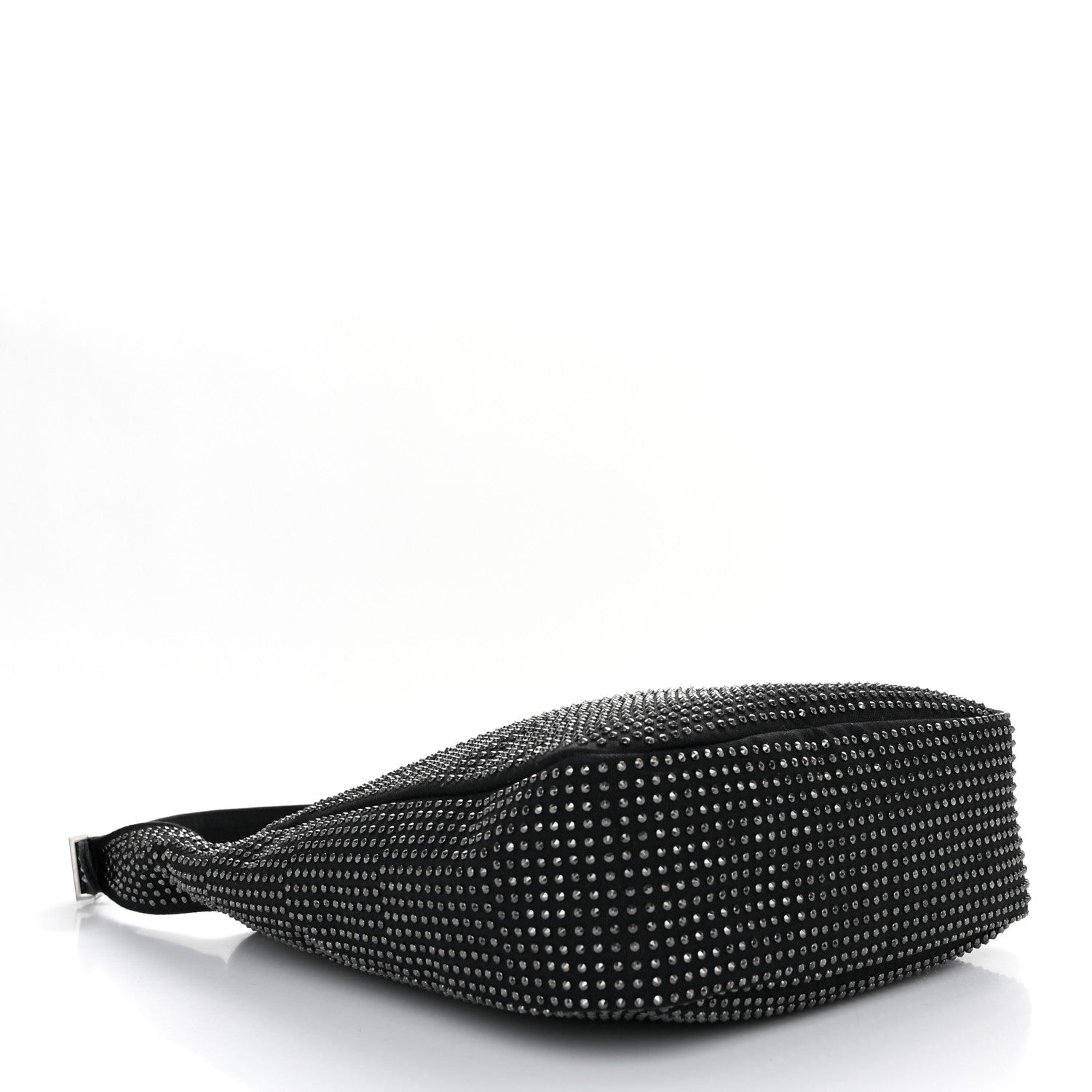 Saint Laurent Cotton Studded Le 5 A 7 Soft Hobo Black 4 of 9