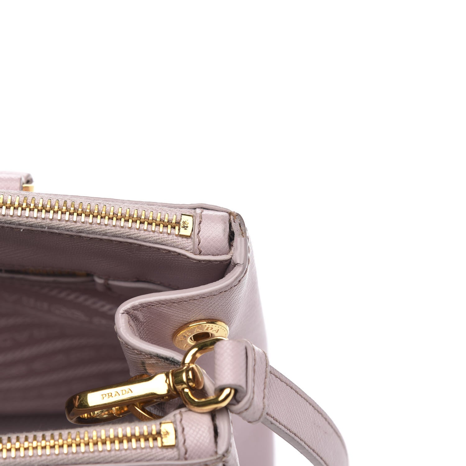 Prada Saffiano Small Galleria Double Zip Tote Mughetto 20 of 20