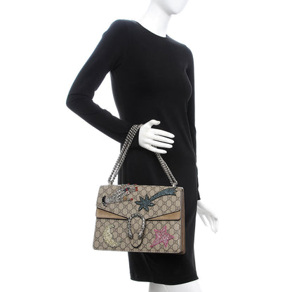 Gucci GG Supreme Monogram Shooting Star Embroidered Medium Dionysus Shoulder Bag Beige 2 of 10