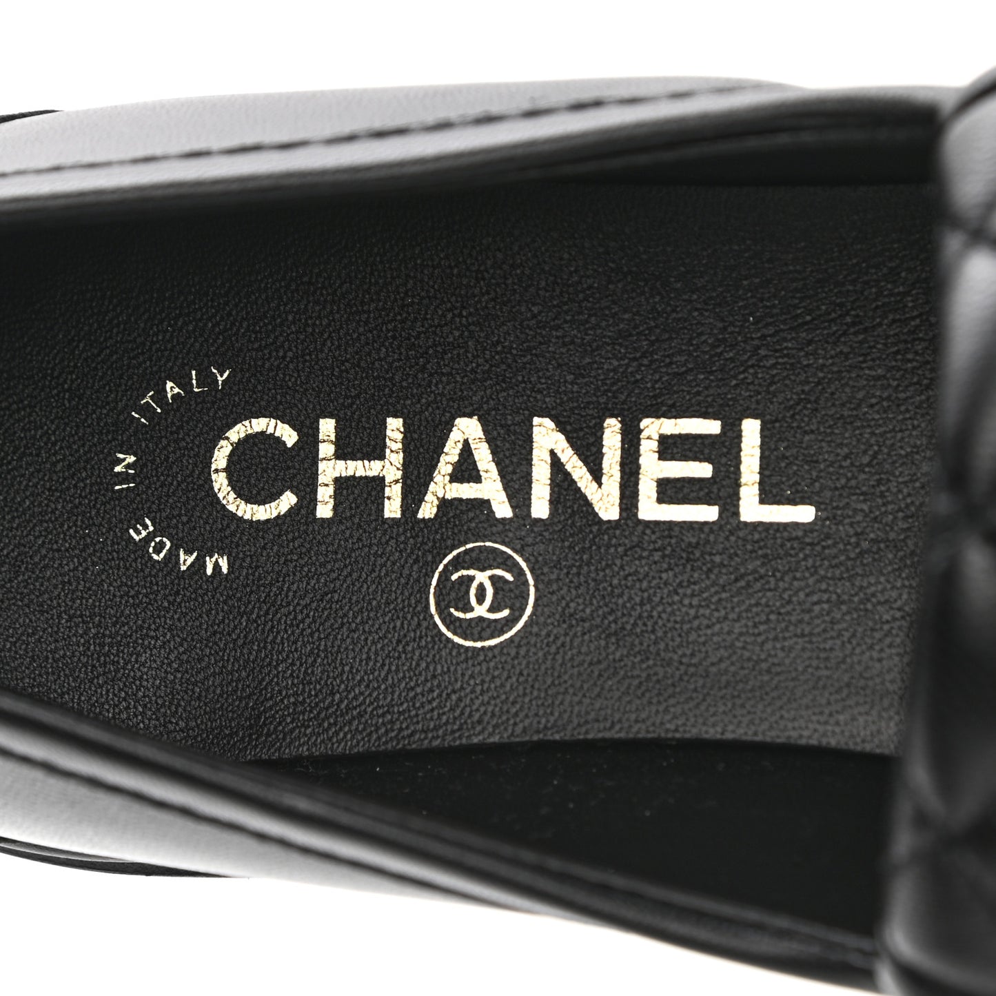 Lambskin Quilted CC Turnlock Loafers 39 Black