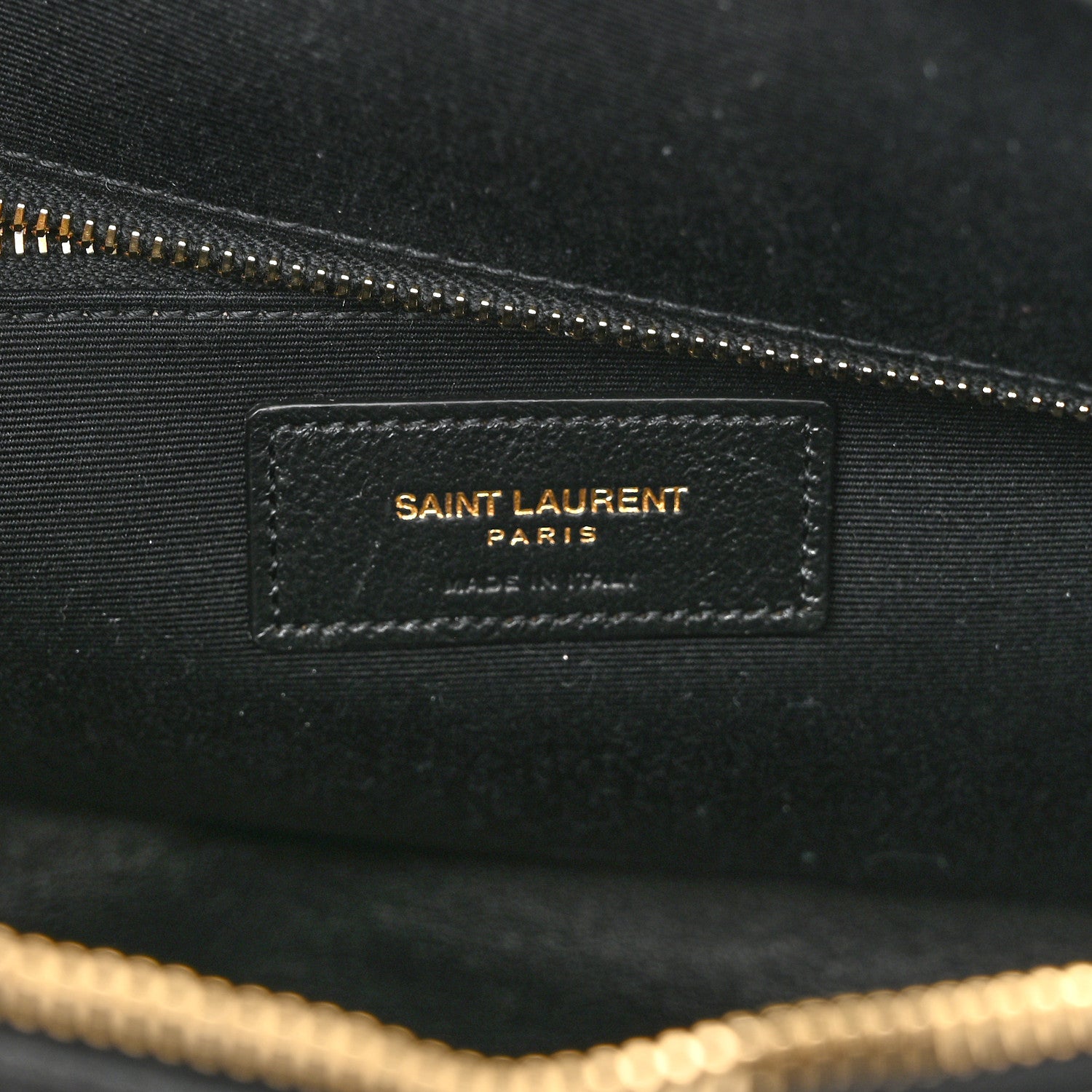 Saint Laurent Lambskin Quilted Le Maillon Chain Strap Crossbody Black 6 of 10