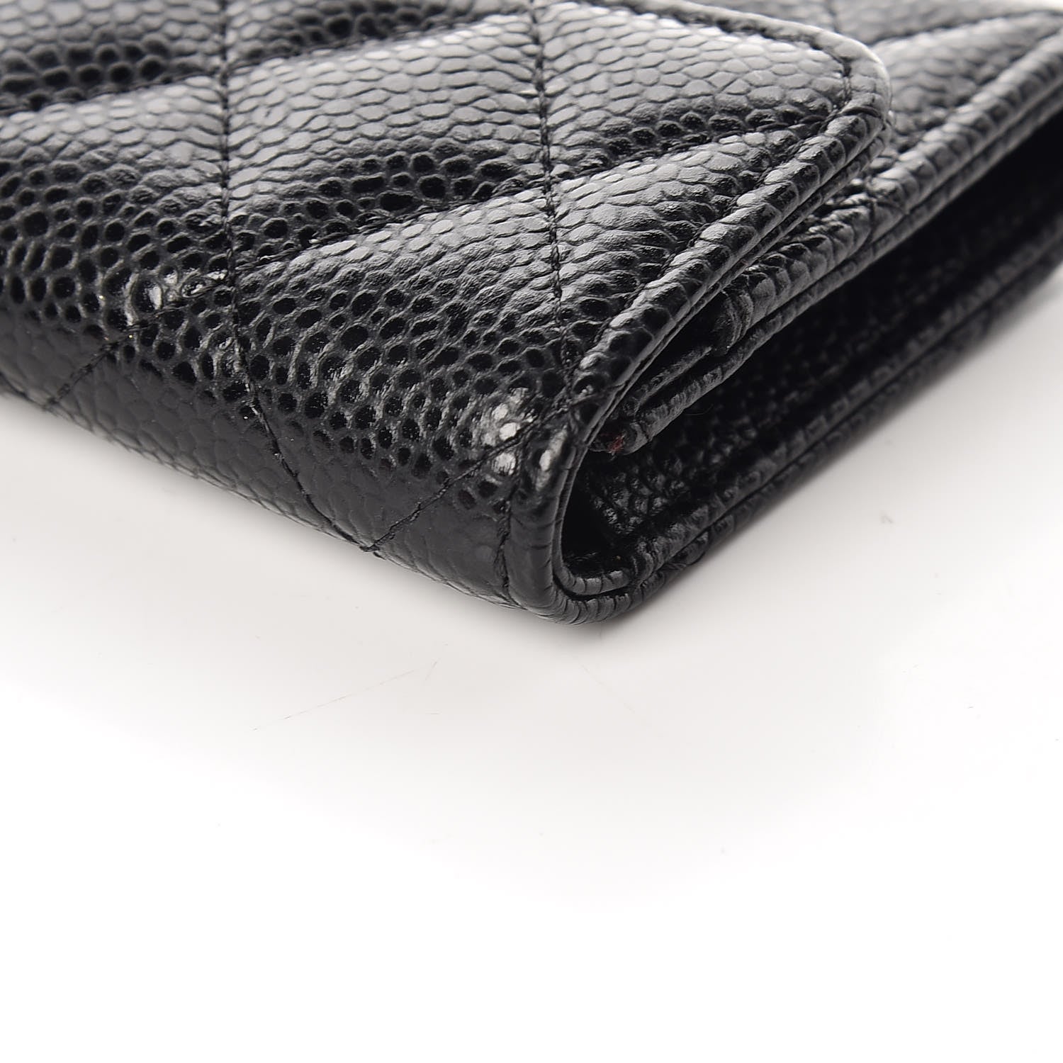 Chanel Caviar Quilted Flap Card Holder Black 12 of 13