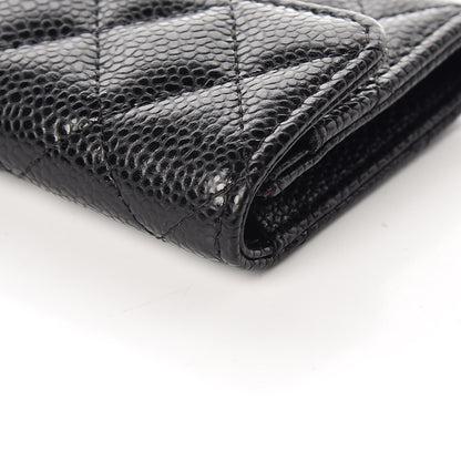 Chanel Caviar Quilted Flap Card Holder Black 12 of 13