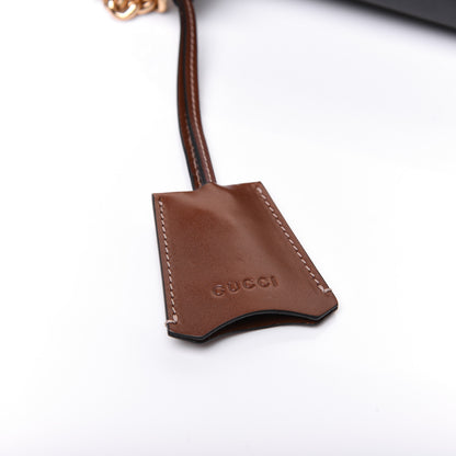 Gucci GG Supreme Monogram Calfskin Small Padlock Shoulder Bag Beige Black Cuir 17 of 20