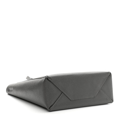 Celine Grained Calfskin Small Vertical Cabas Grey 4 of 11