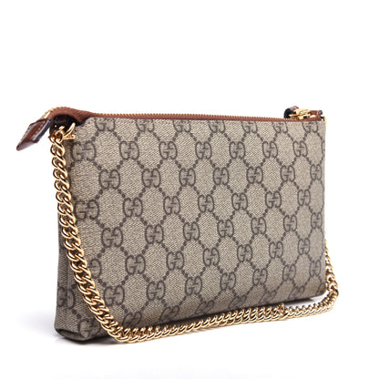 Gucci GG Supreme Monogram Wrist Wallet Brown 3 of 10
