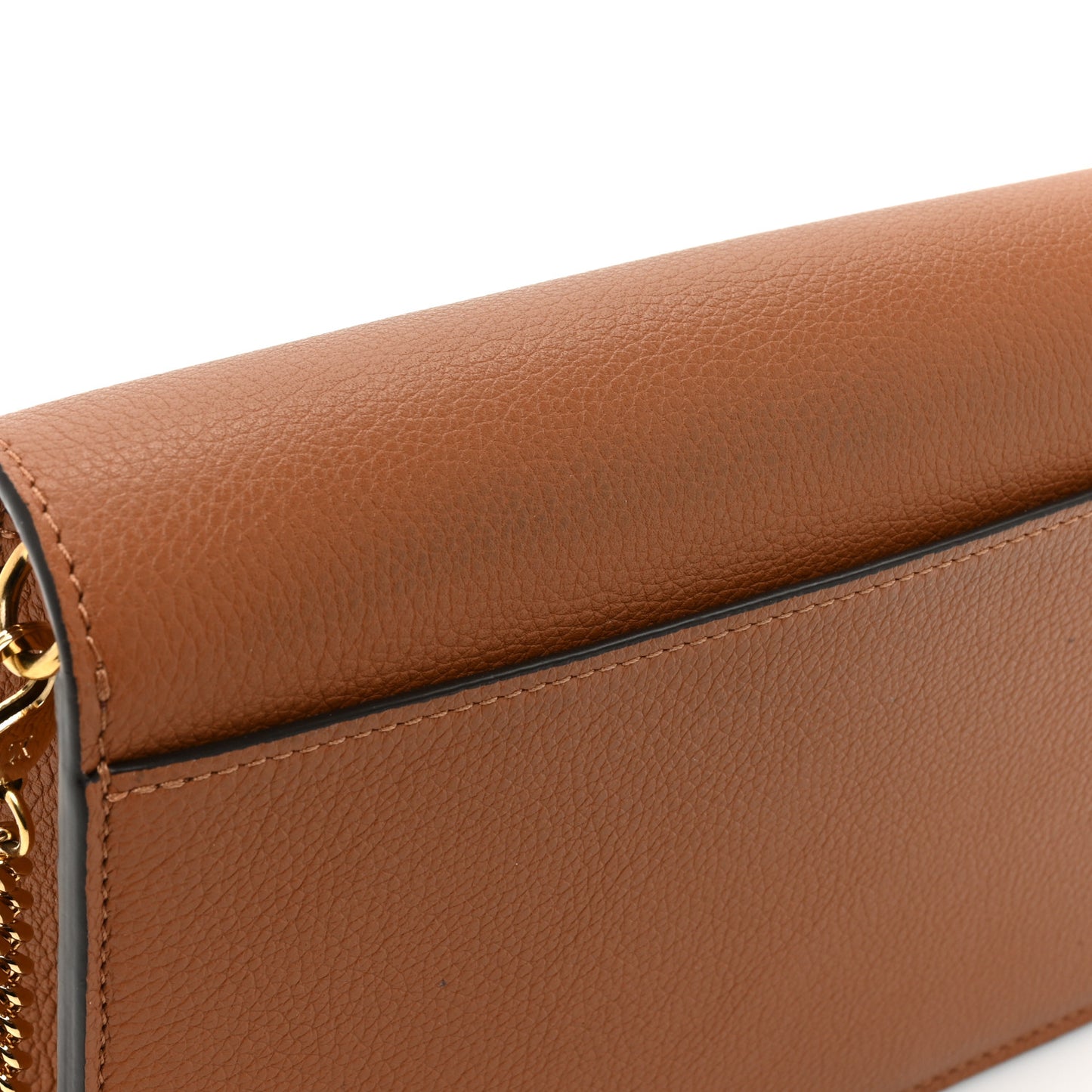 Soft Calfskin My Lockme Chain Pochette Chataigne