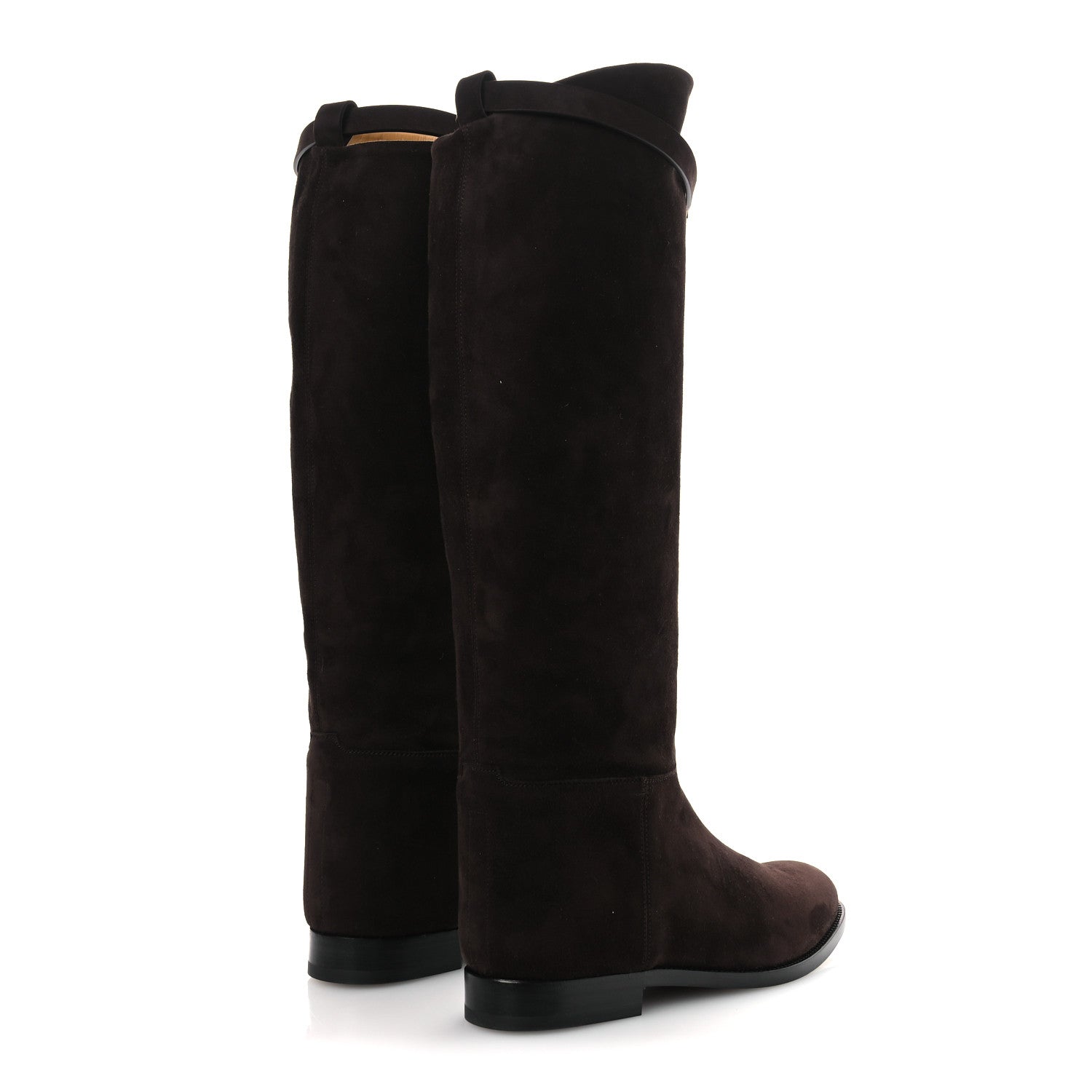 Hermes Suede Kelly Jumping Boots 38 Marron Ebene 5 of 11