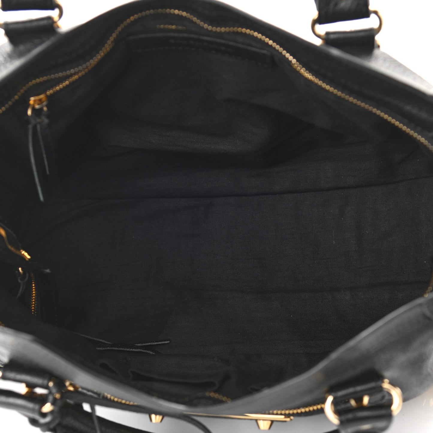 Chevre Gold Metallic Edge Hardware City Black