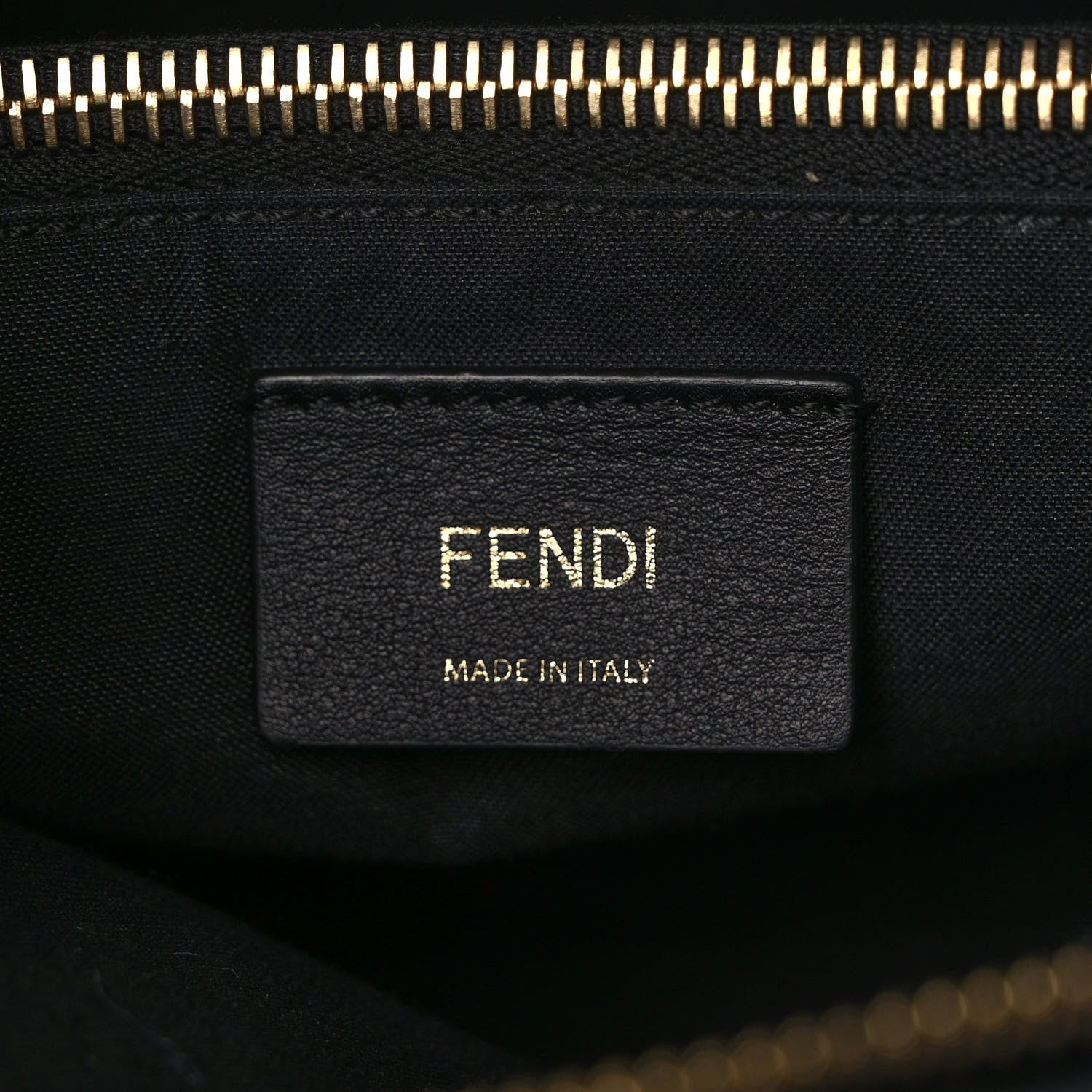 Fendi Canvas Vitello King Logo Embroidered Medium By The Way Boston Bag Grezzo Black 6 of 13