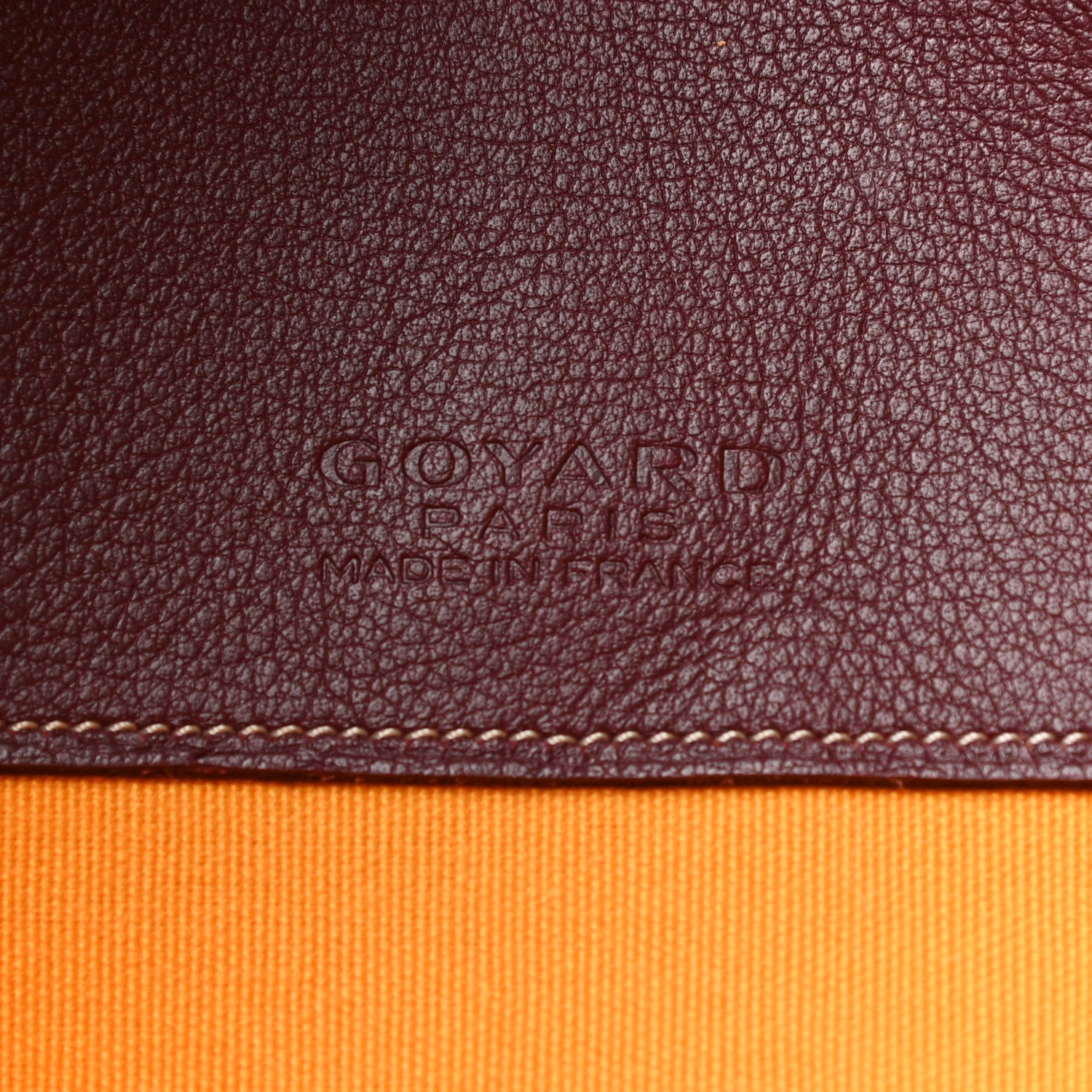 Goyard Goyardine Senat Pochette GM Burgundy 6 of 6