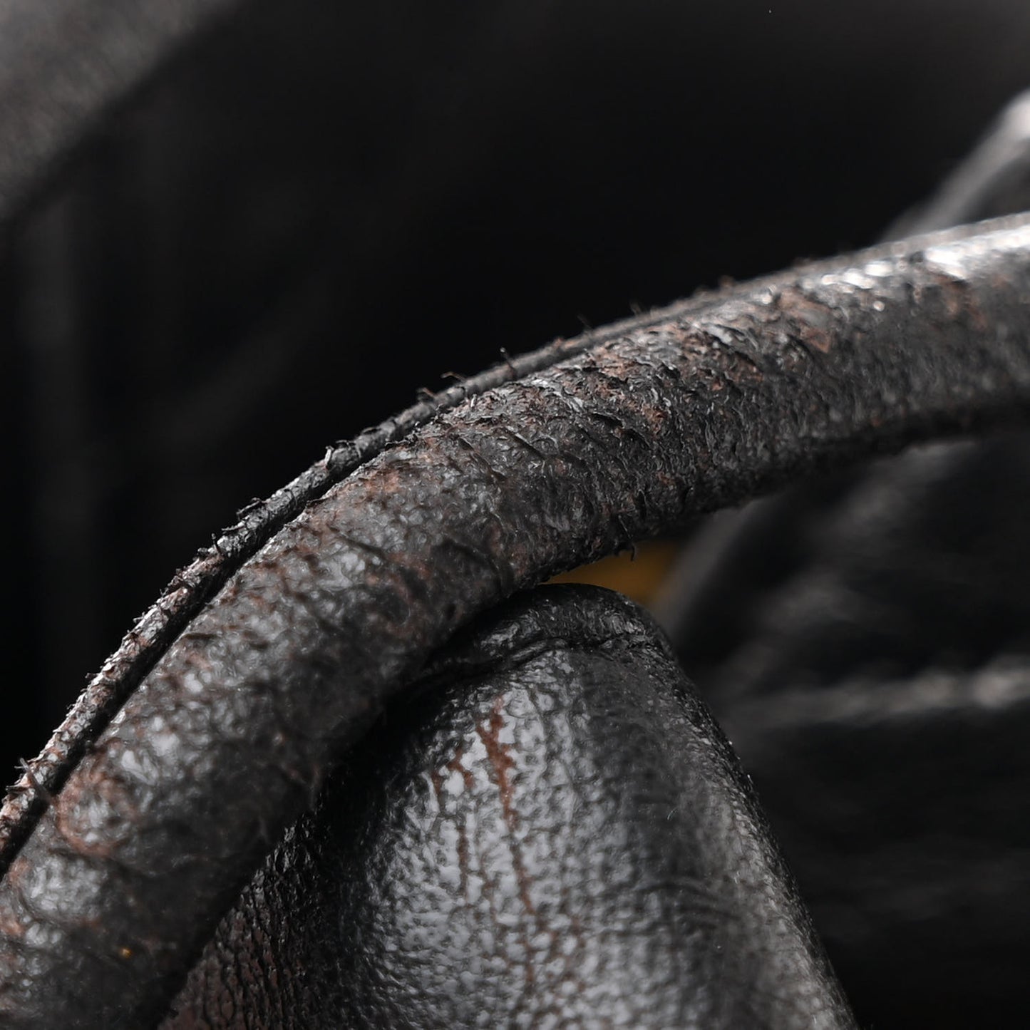 Lambskin Quilted Drawstring Backpack Black