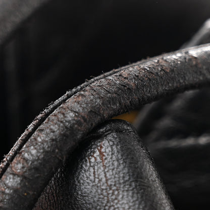 Chanel Lambskin Quilted Drawstring Backpack Black 14 of 18