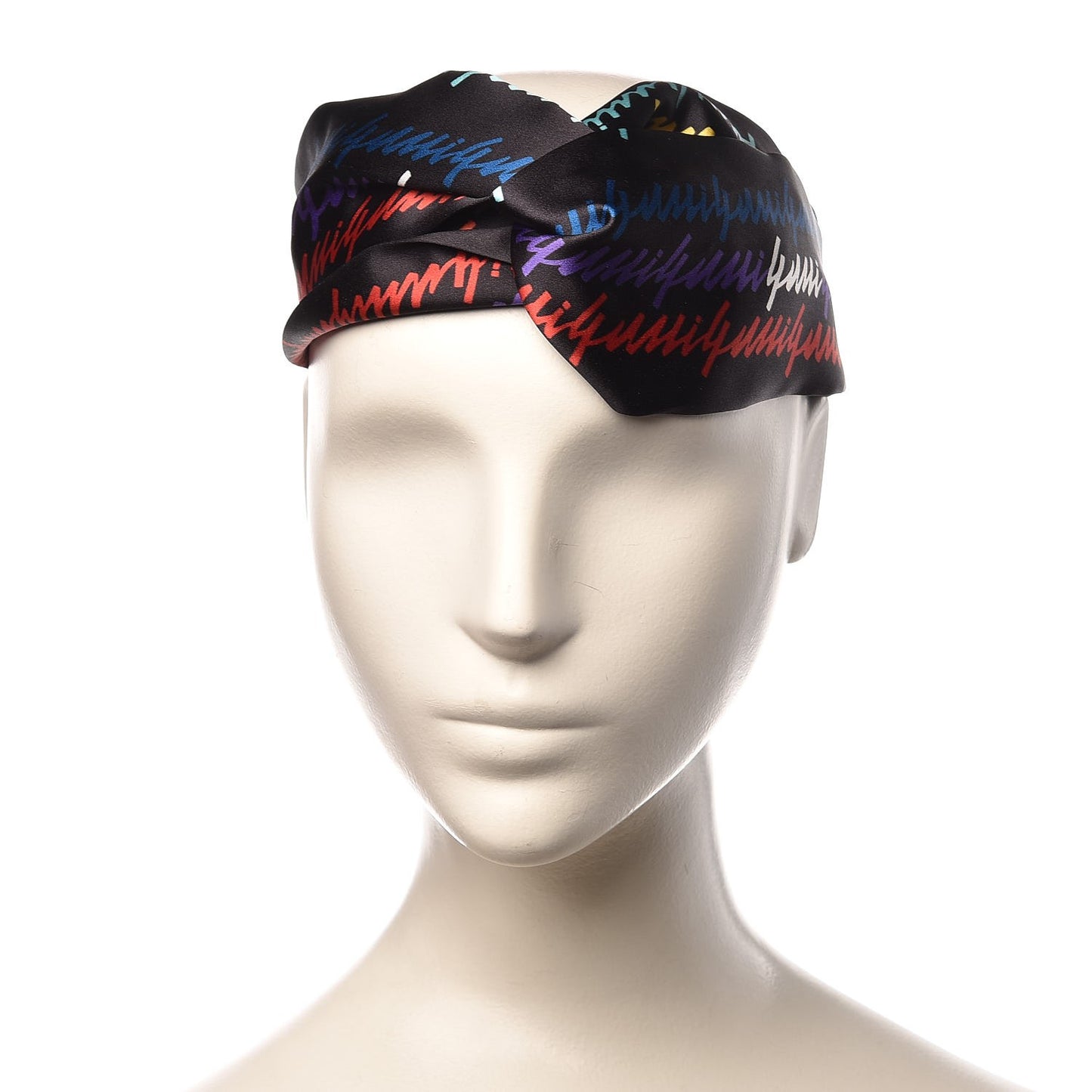 Silk Duchess Headband Black Multi