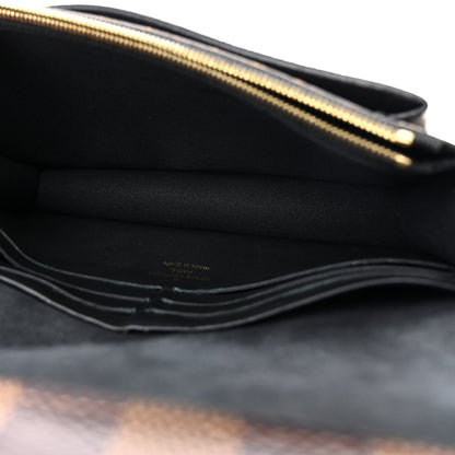 Louis Vuitton Damier Ebene Vavin Chain Wallet Black 5 of 17