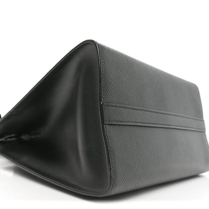 Prada Saffiano Cuir Calfskin Small Monochrome Top Handle Tote Black 8 of 9