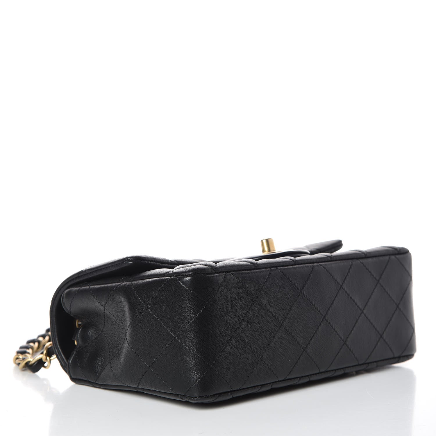 Chanel Lambskin Quilted Mini Rectangular Flap Black 4 of 10
