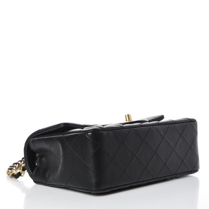 Chanel Lambskin Quilted Mini Rectangular Flap Black 4 of 10