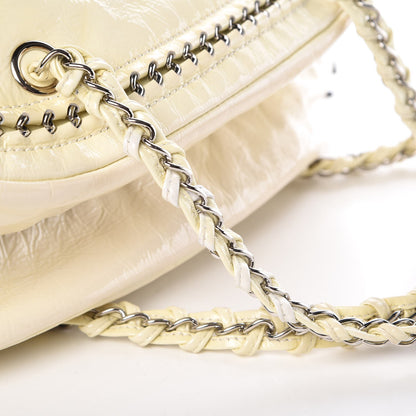 Chanel Patent Luxe Ligne Medium Bowler Ivory 15 of 17