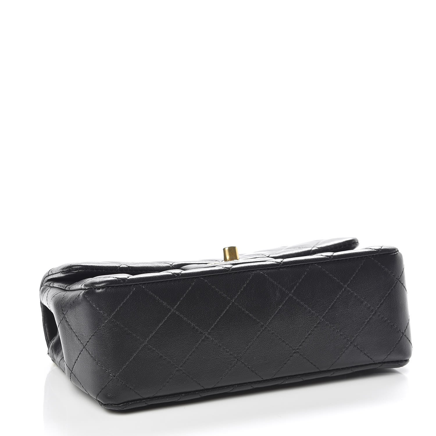 Chanel Lambskin Quilted Mini Rectangular Flap Black 4 of 11