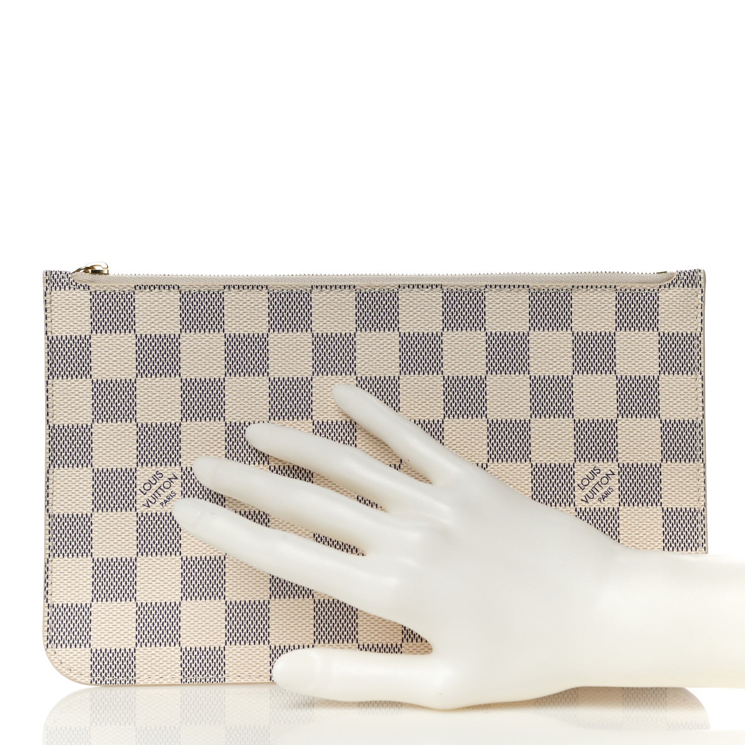 Louis Vuitton Damier Azur Neverfull MM GM Pochette 2 of 10