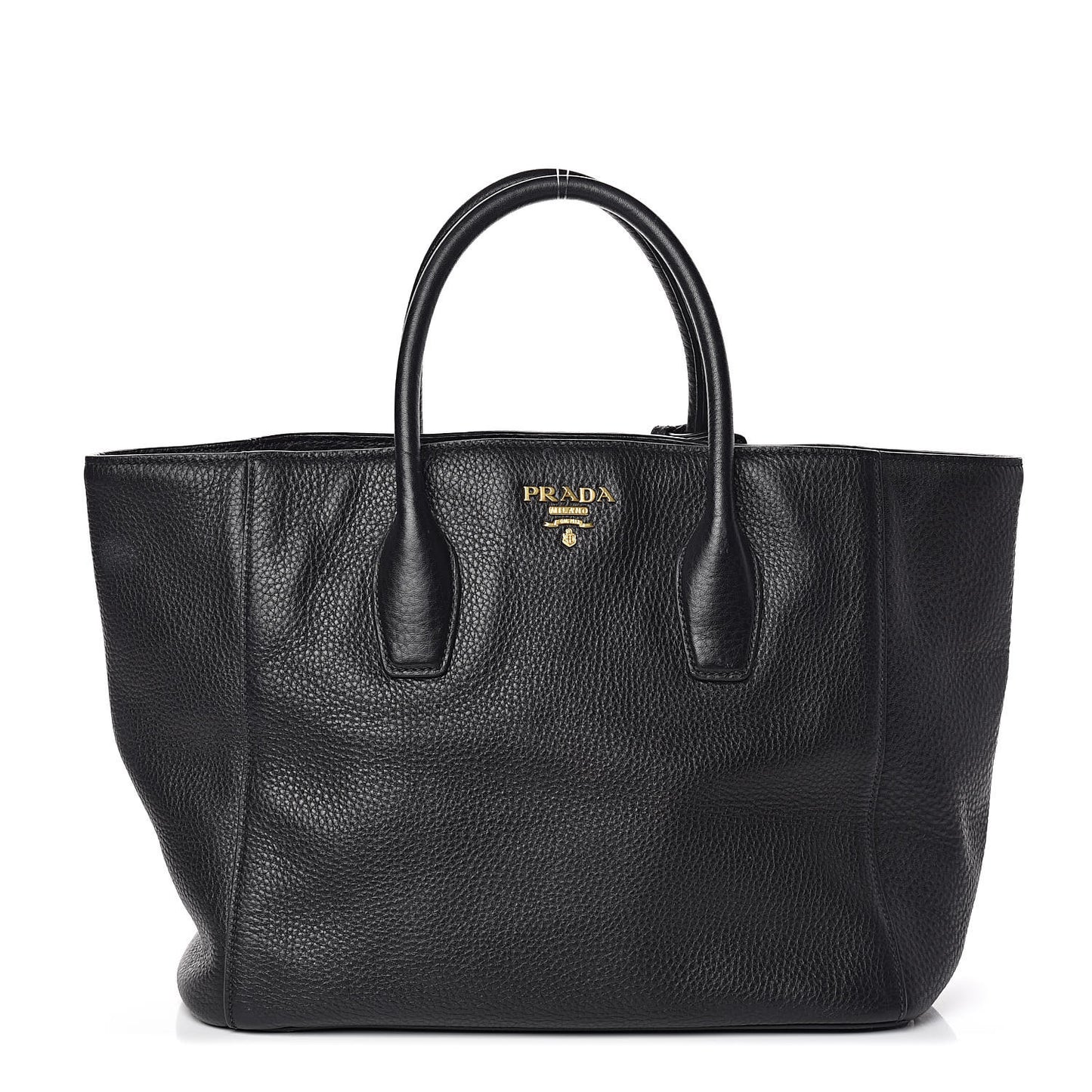 Vitello Daino Tote Black