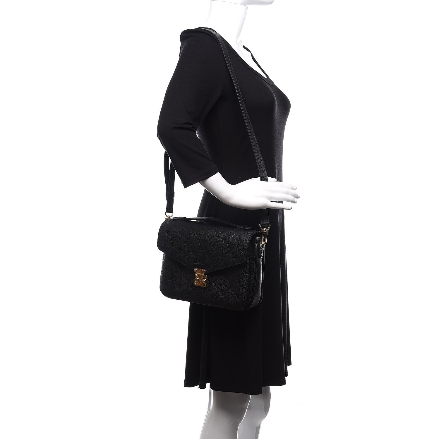 Louis Vuitton Empreinte Pochette Metis Black 2 of 10