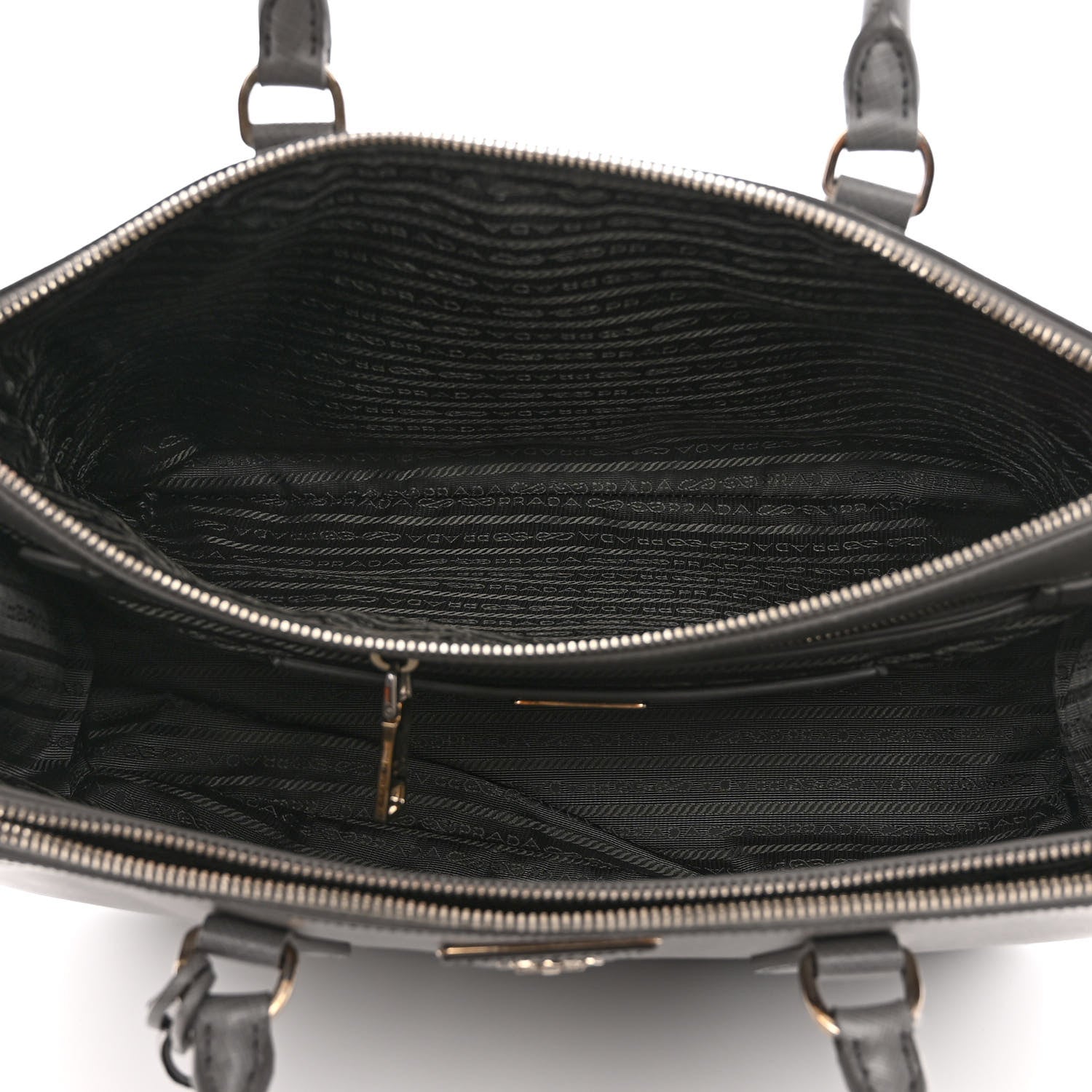 Prada Saffiano Lux Large Galleria Double Zip Tote Marmo 5 of 11