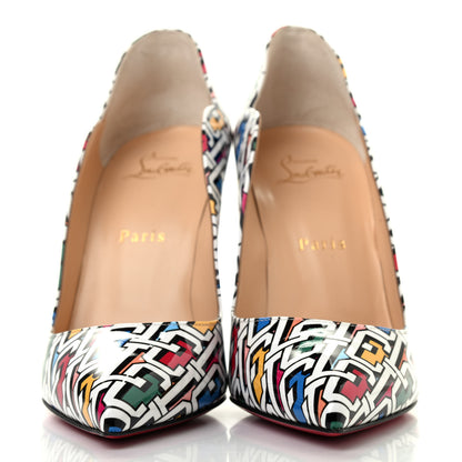 Christian Louboutin Patent CL 3D Print Hot Chick 100 Pumps 38 Multicolor 2 of 7