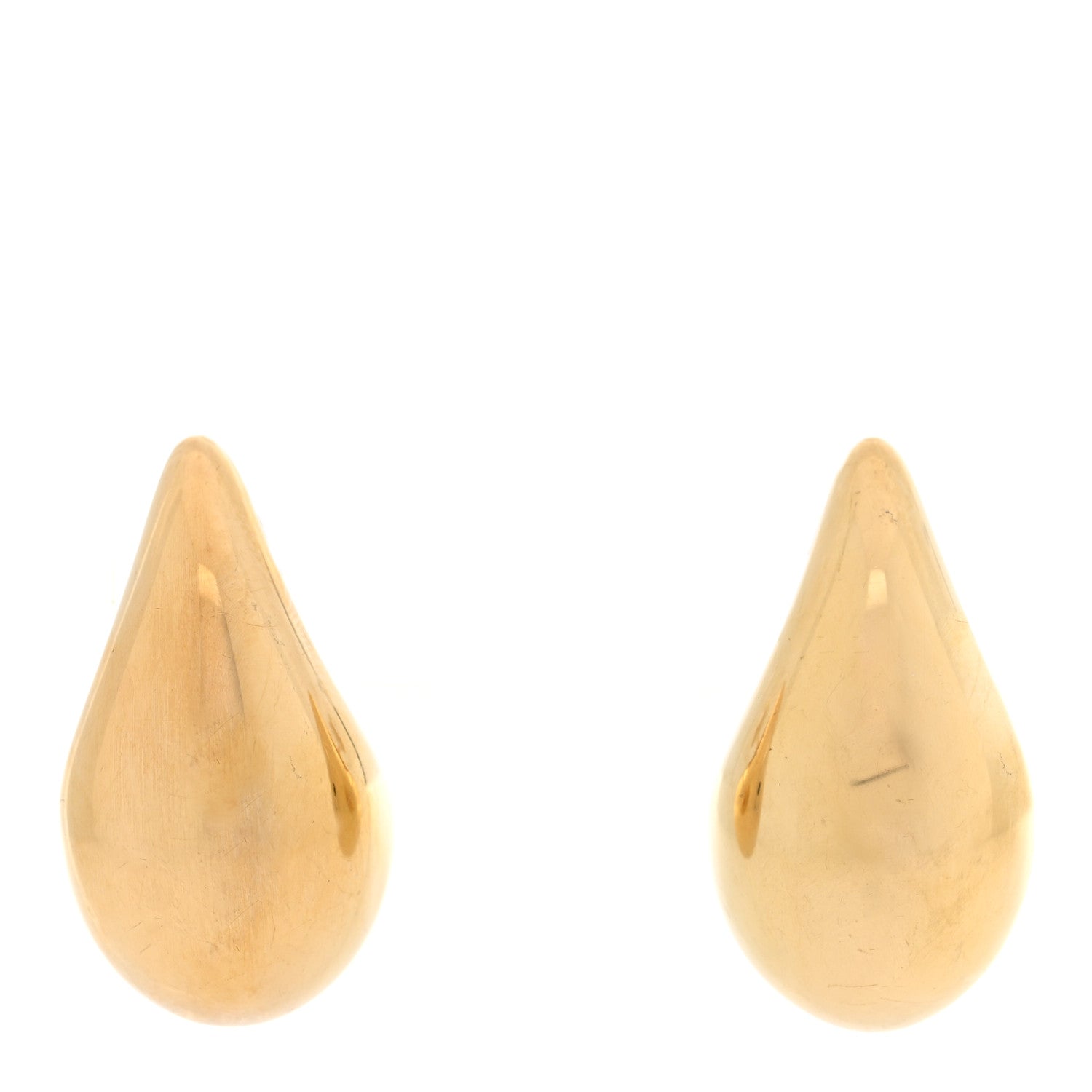 Bottega Veneta 18K Yellow Gold Sterling Silver Small Drop Earrings 1 of 4