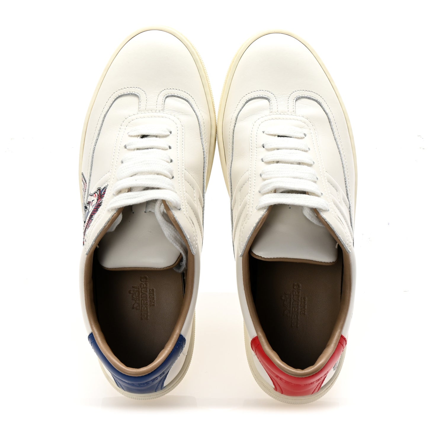 Calfskin Pegase Pop Womens Quicker Sneakers 36.5 White Multicolor
