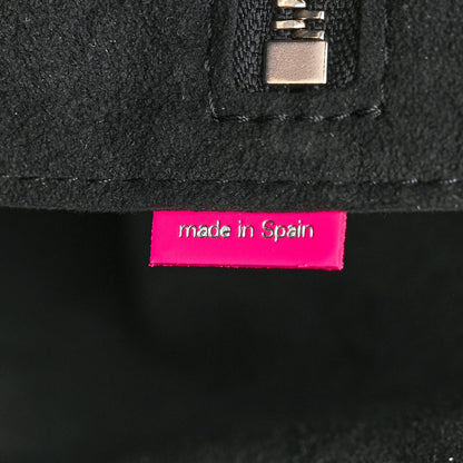 Louis Vuitton LV X YK Empreinte Infinity Dots Neverfull MM Black Fuchsia 8 of 12