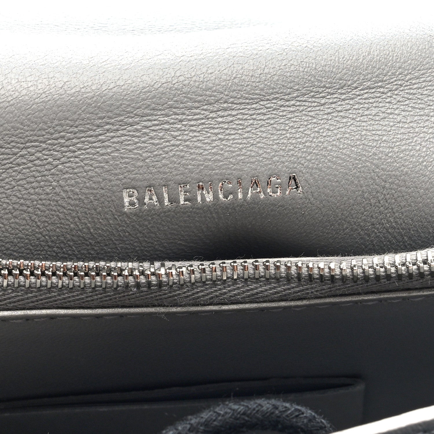 Balenciaga Crushed Calfskin Quilted Small Crush Chain Bag Silver 6 of 9