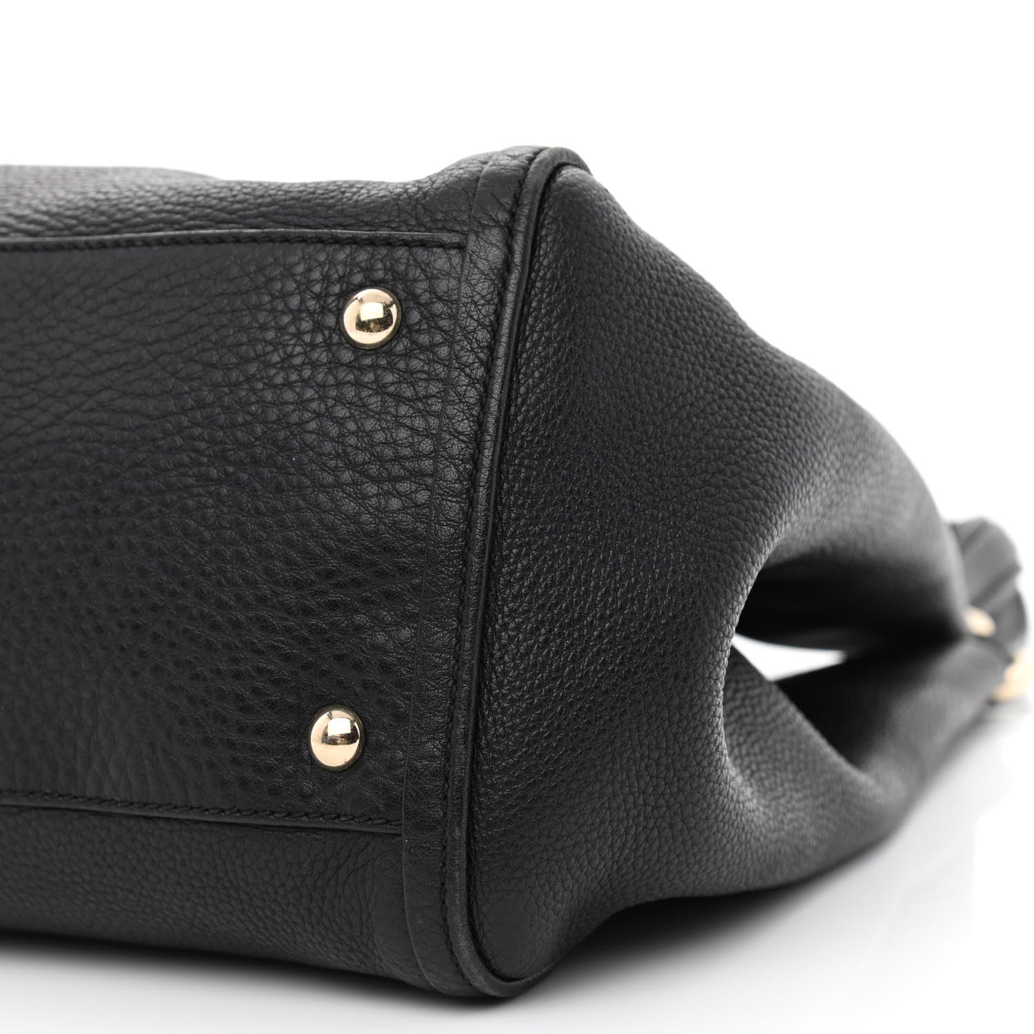 Gucci Pebbled Calfskin Medium Soho Shoulder Bag Black 11 of 11