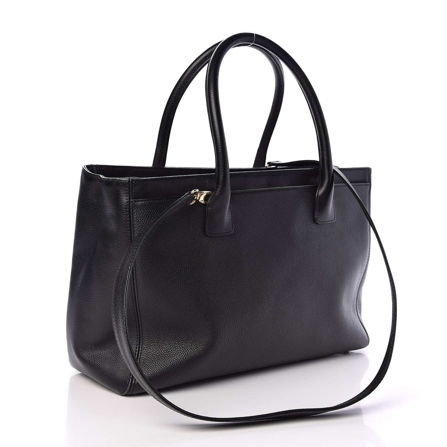 Chanel Calfskin Cerf Shopper Tote Black 3 of 11