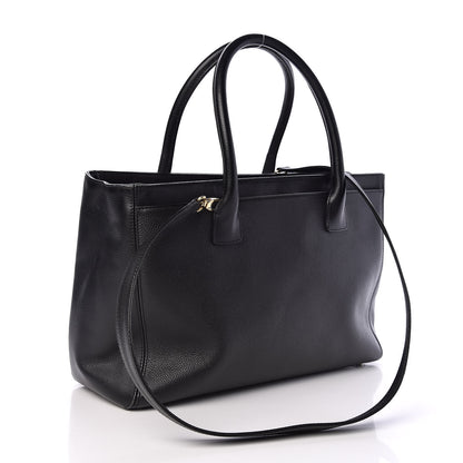 Chanel Calfskin Cerf Shopper Tote Black 3 of 11