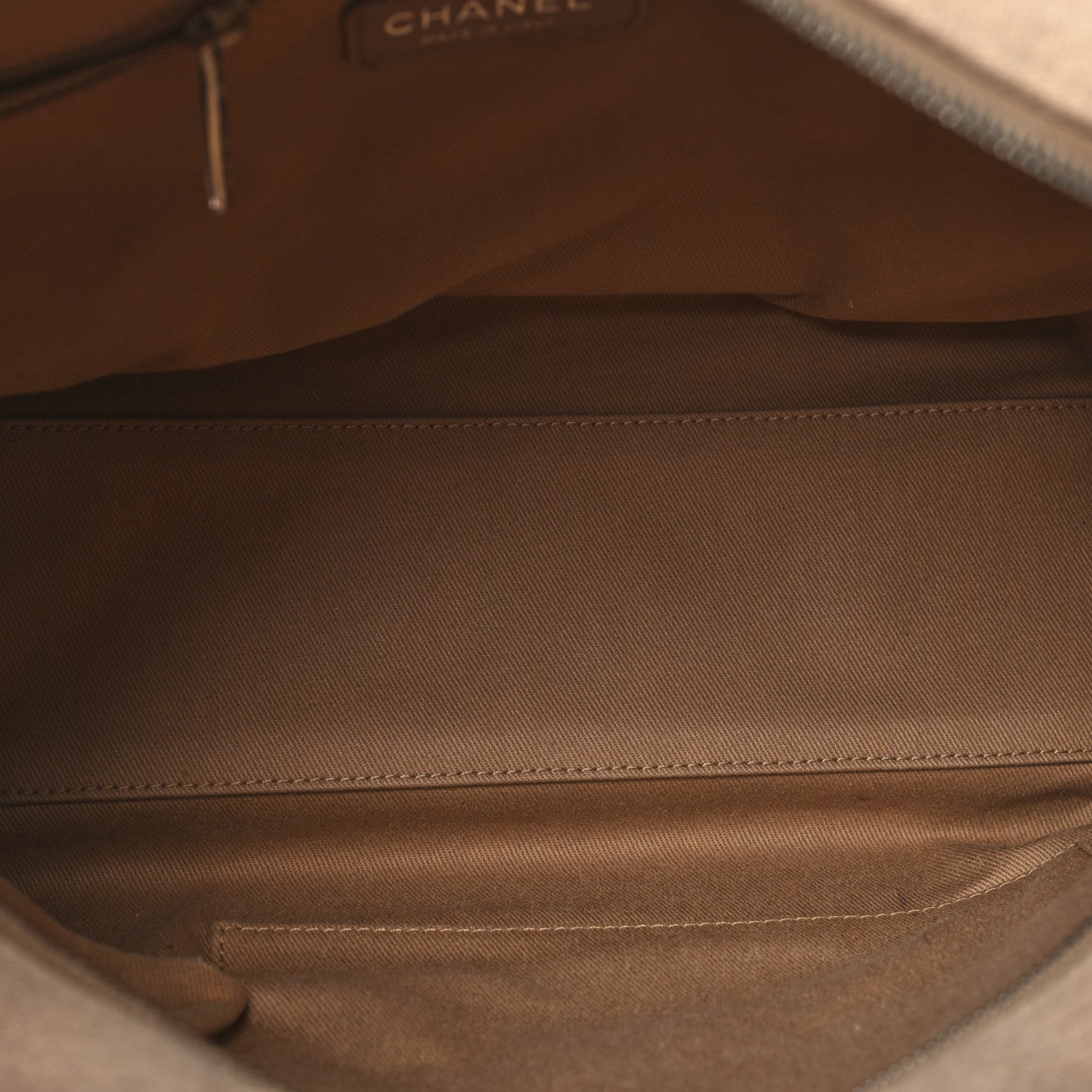 Chanel Canvas Deauville Bowling Bag Ecru 5 of 10