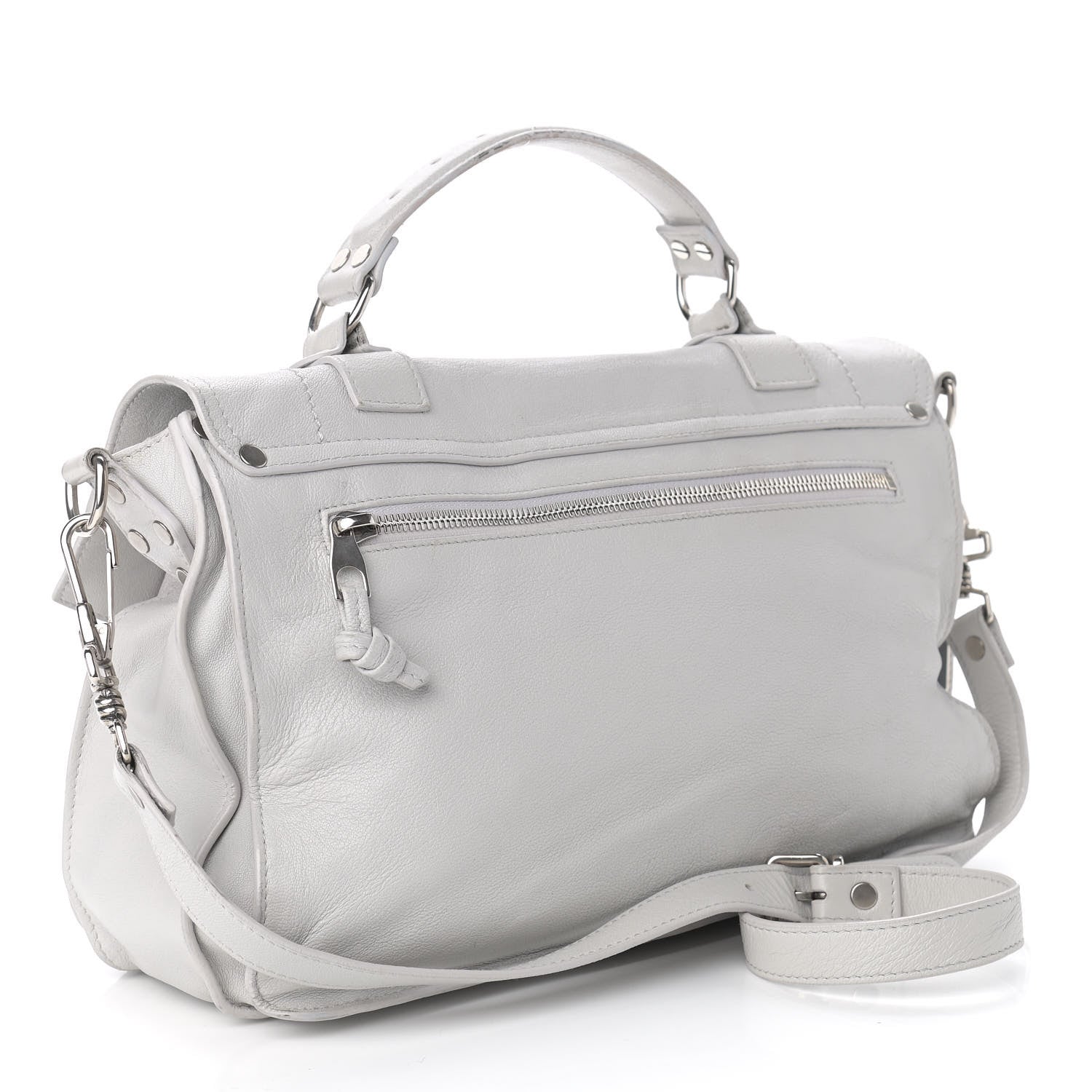 Proenza Schouler Lambskin Medium PS1 Satchel Pale Steel 2 of 12